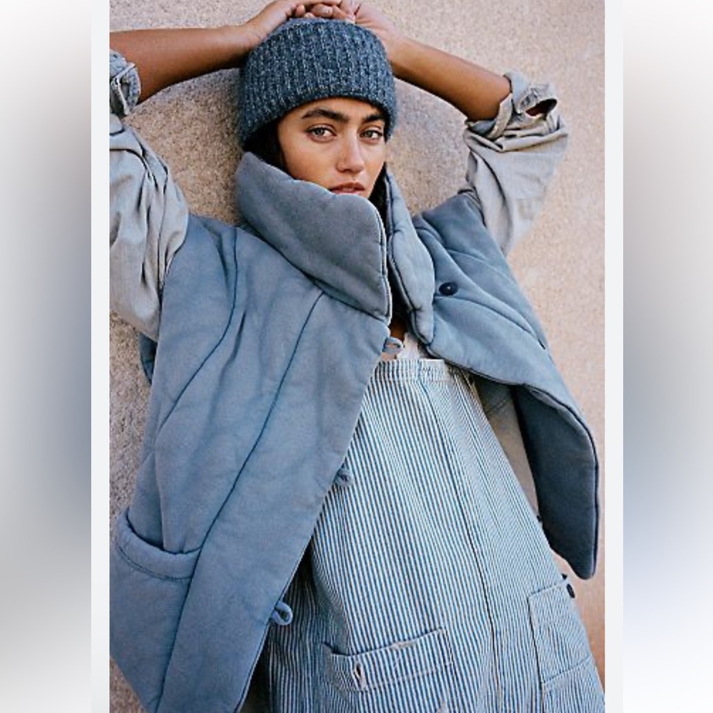 Free People Roll with us puffer waistcoat